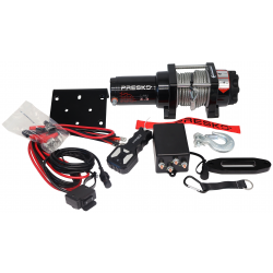 WYCIĄGARKA ELEKTRYCZNA T-REX 3.5 12V 1590KG QUAD PŁUG ATV UTV LINA STALOWA